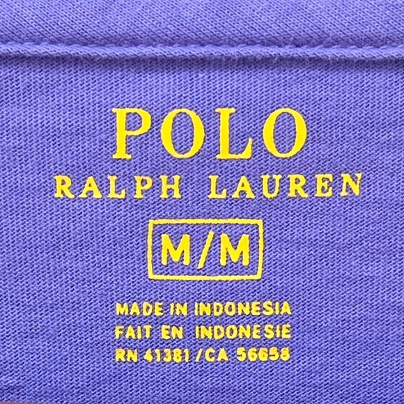 Polo by Ralph Lauren Round Neck Short Sleeve Top, Purple |M - Picture 6 of 10